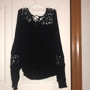 Lace Black Hollister Shirt